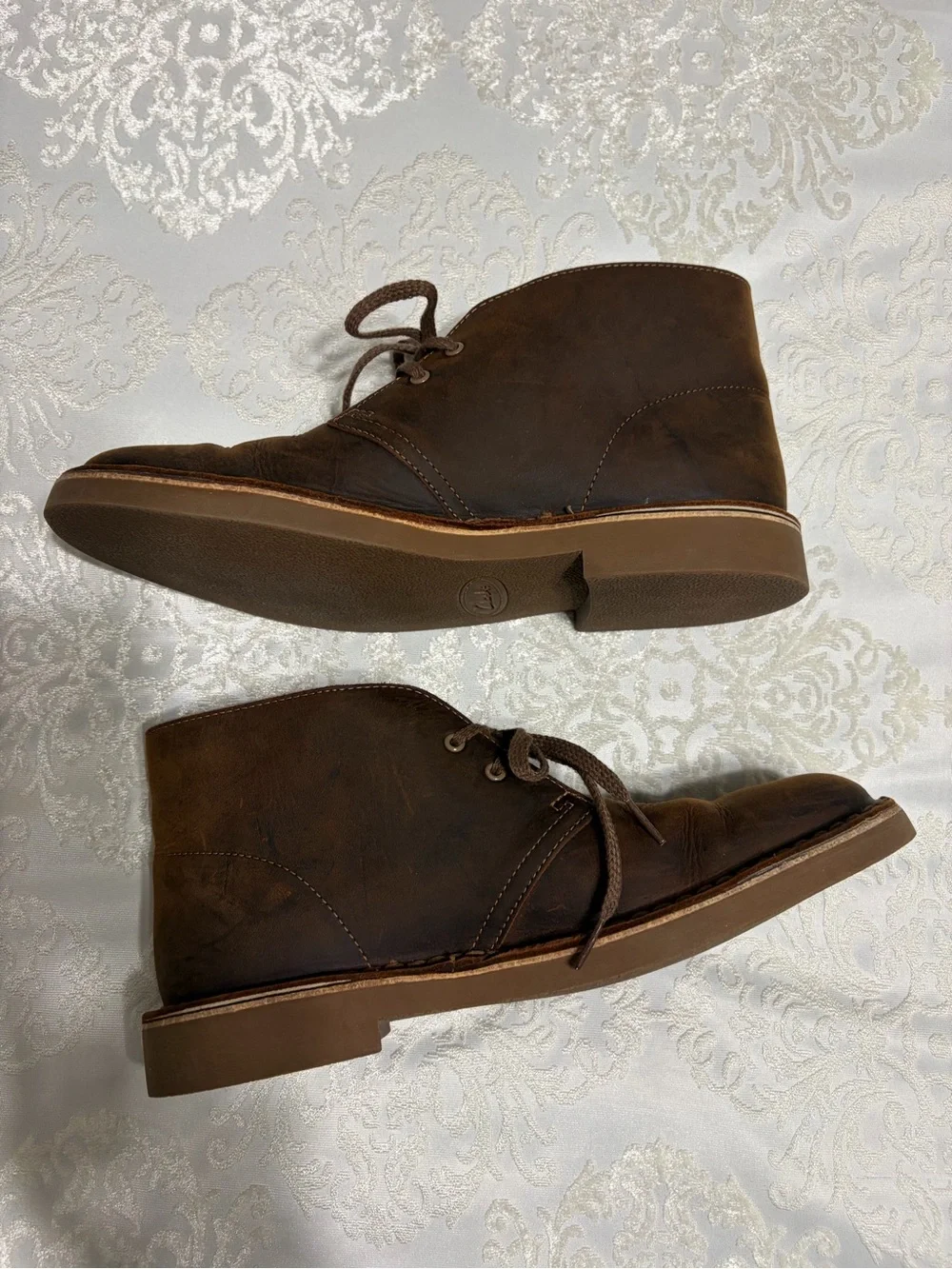 Clark’s Originals Bushacre Brown Leather Chukka Boot Size 8.5